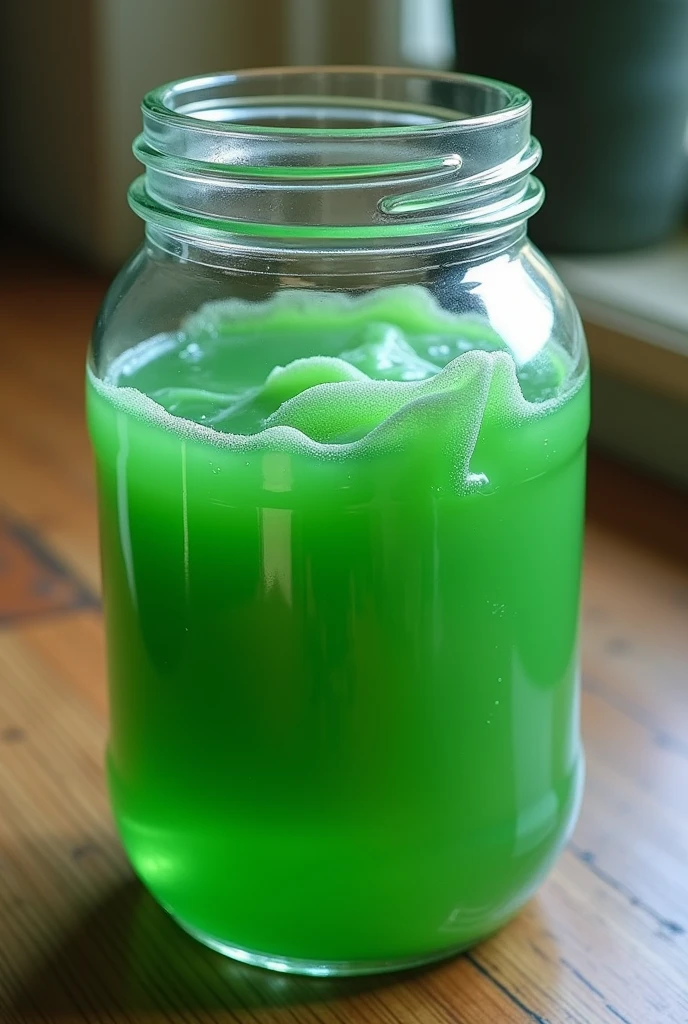 Okra GLUE with the glass jar