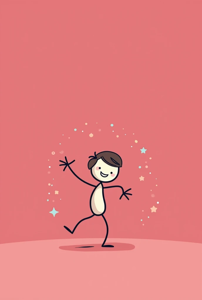 Make this stick girl dance keeping the other aspects of the image same 