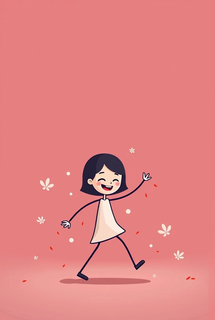 Make this stick girl dance keeping the other aspects of the image same 