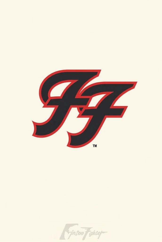 "Create a logo inspired by the Foo Fighters. Use a bold, modern sans-serif font for the text. Include a distinctive, emblematic icon, such as a stylized letter or a dynamic geometric shape, to capture the band's energetic vibe. Stick to a color palette of red, black, and white for a striking effect. The design should be clean, powerful, and memorable."