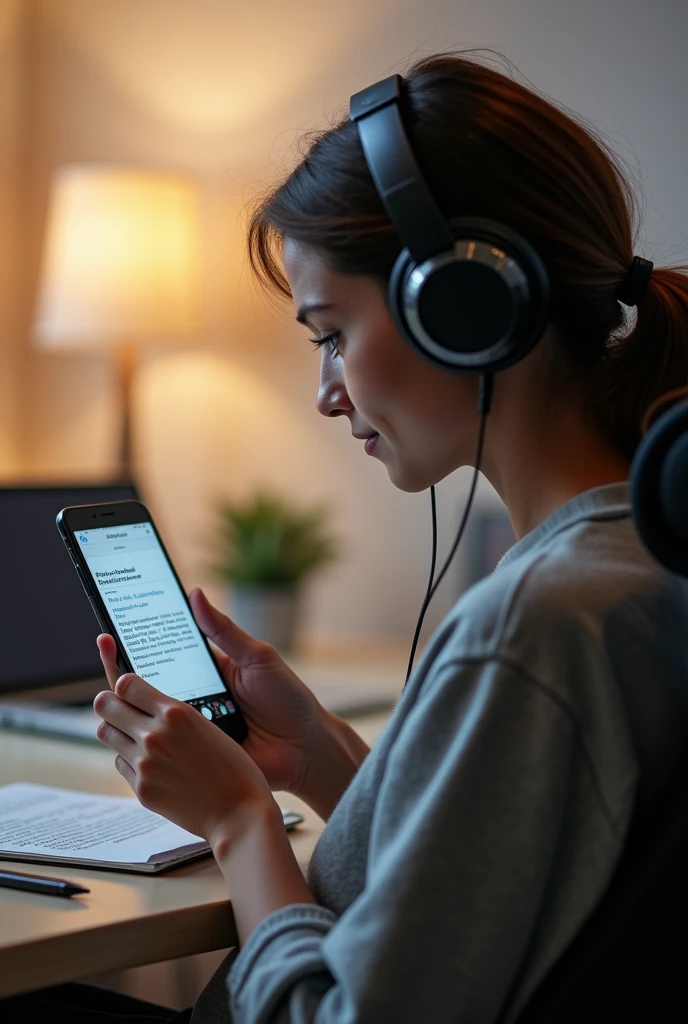 Mobile app capturing text through wireless headphone weared by cerebral palsy affected person 
