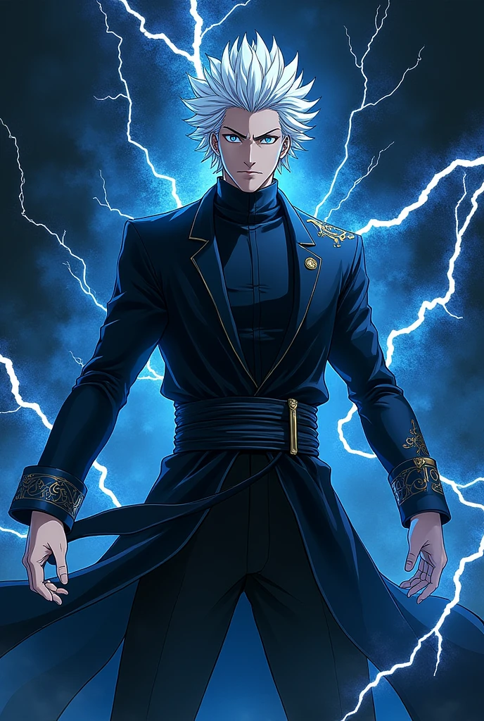 Gojo 4k wallpaper with black flash