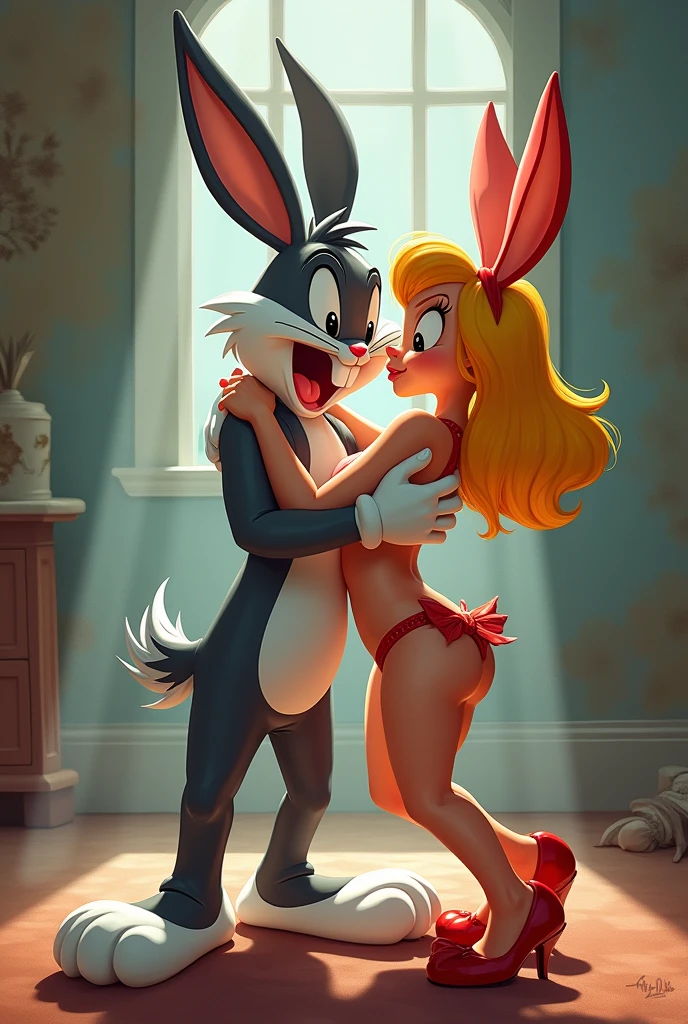 Bugs Bunny penetrando a Lola Bunny