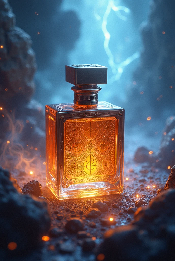Square shape perfume oil battle photo