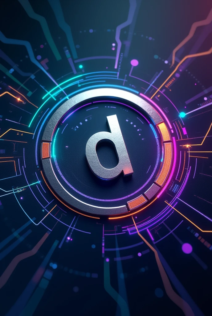 The flag showcases a modern and dynamic design, with the entire background of the flag featuring a gradient that transitions from deep royal blue at the bottom to a bright electric blue at the top. This gradient symbolizes innovation, communication, and creativity, key aspects of the digital marketing industry.

At the center of the flag, a stylized, abstract "D" and "M" are interlocked in a circular motion, representing the ever-evolving and interconnected nature of digital marketing. These letters are crafted in metallic silver with neon accents, giving the emblem a futuristic and cutting-edge appearance.

Curved lines in bright green, purple, and orange surround the central emblem, symbolizing the flow of digital data and the variety of marketing strategies employed by the company. The overall design is sleek, vibrant, and energetic, perfectly capturing the essence of a forward-thinking digital marketing enterprise.I want it to appear like a tailored flag