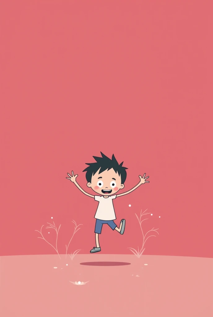 Make this stick girl into boy keeping everything else same with blue background
