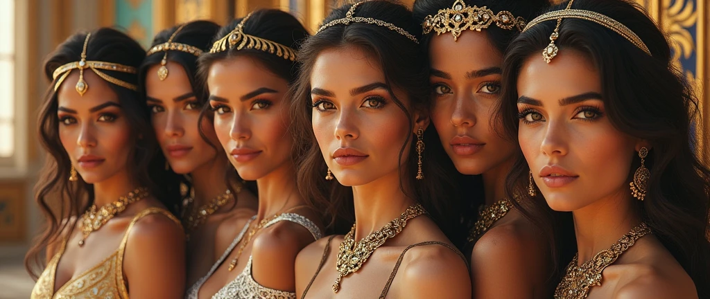 A harem of beauty goddesses from all over the world