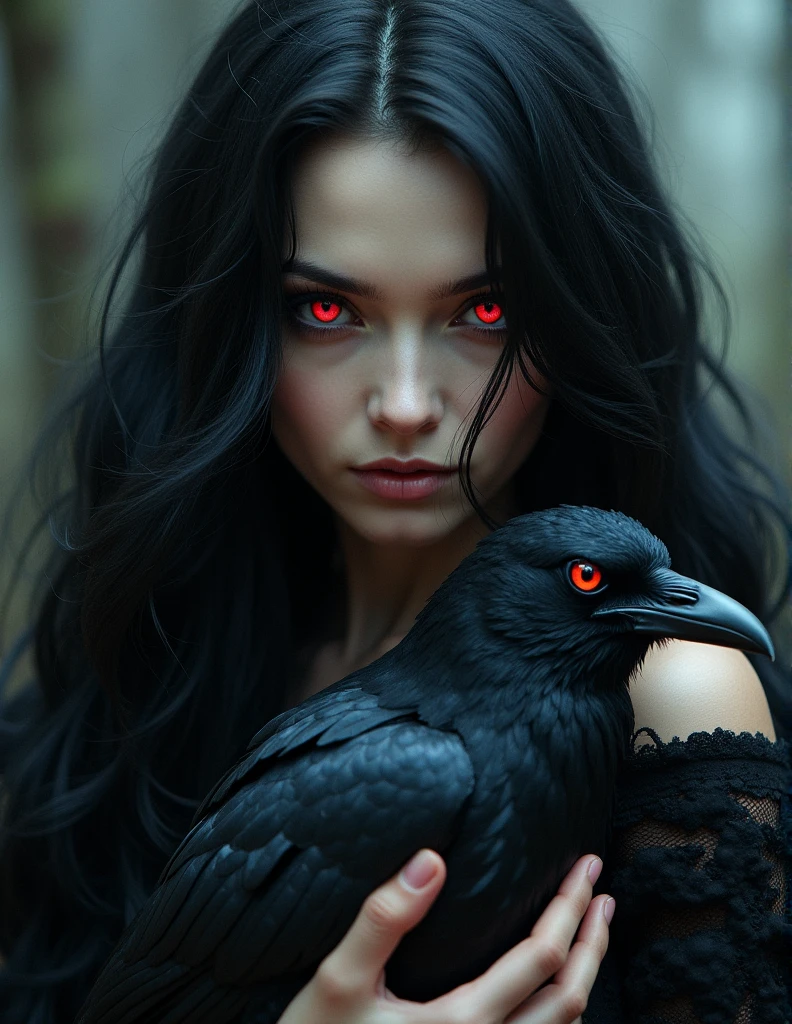 Mulher face lycan, eye fire, dentes pontudoslong nail stileto black,
Hair black liso, longo, body nude blood, bird in the arm
Shotgum hand