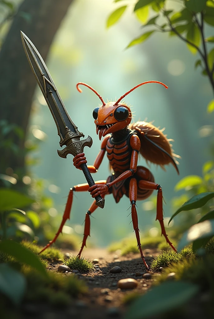 Create an ant with a sword