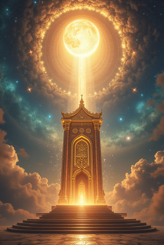 Allah ki kursi (chair) with seven sky and baitul mamoor