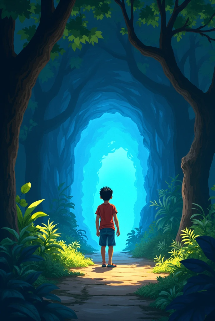 Imagine a nine-year-old Venezuelan boy who is playing in a yard and falls from a gourd tree. Then when he opens his eyes he walks through a dark tunnel and at the end of it he sees some blue lights that give him peace. , love , fullness and detachment from the ego . Looking back he sees his loved ones and debates whether to wake up or continue the path to the afterlife. 