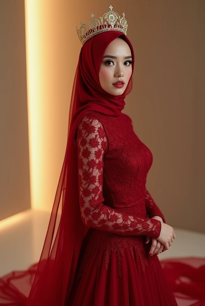 23 years old woman, ((Extreme Wide Shot, , Deep Focus, )), ((looking at viewer)), detailed face, 1girl, solo,fashi-girl, cute, sweet, (hijab:pink:0.4)  beauty, wearing kebaya hjb, hijab,gray kebaya with pattern straight skirt , <lora:kebayaHjbV1.0:0.2> <lora:Risda:0.8> , Realism, , Rim Lights, Rim Lighting, Rim Light, Natural Lighting, Sunlight, ((high quality:1.2, masterpiece:1.2)), absurdres, high resolution, (8k resolution), 8k, 8kres, 8k res, high details, detailed and intricate, intricate details, high intricate details, absurd amount of details