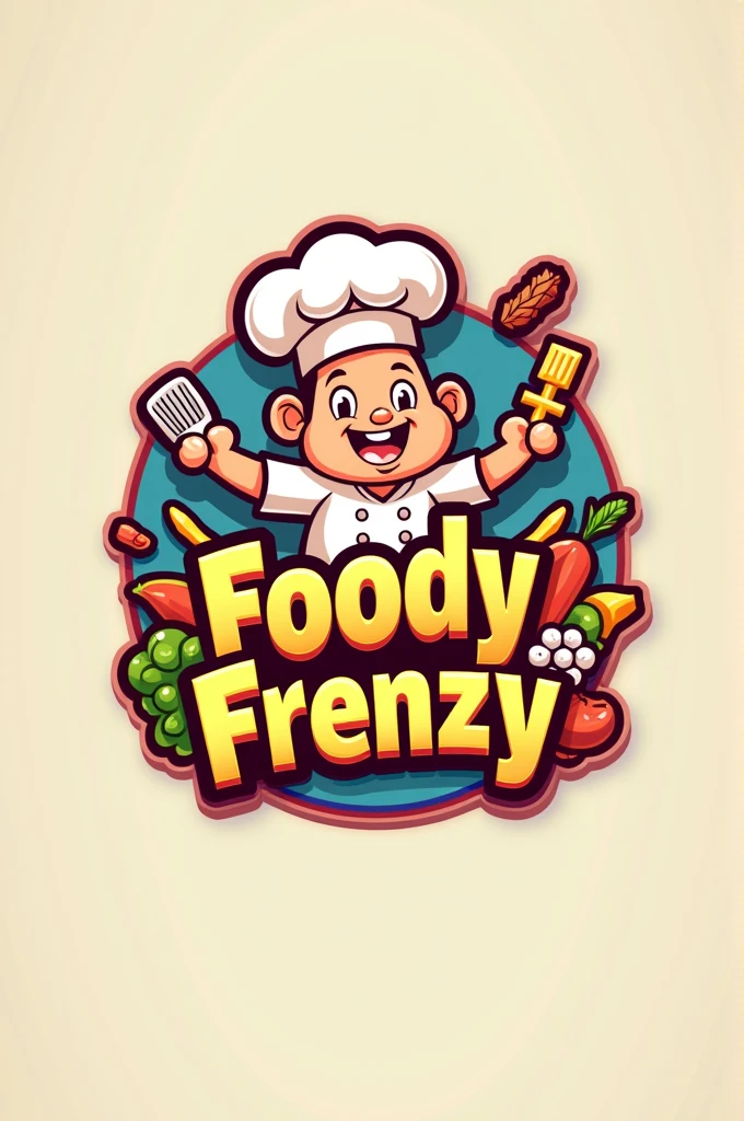 I want to create my cooking channel name is foody frenzy logilo