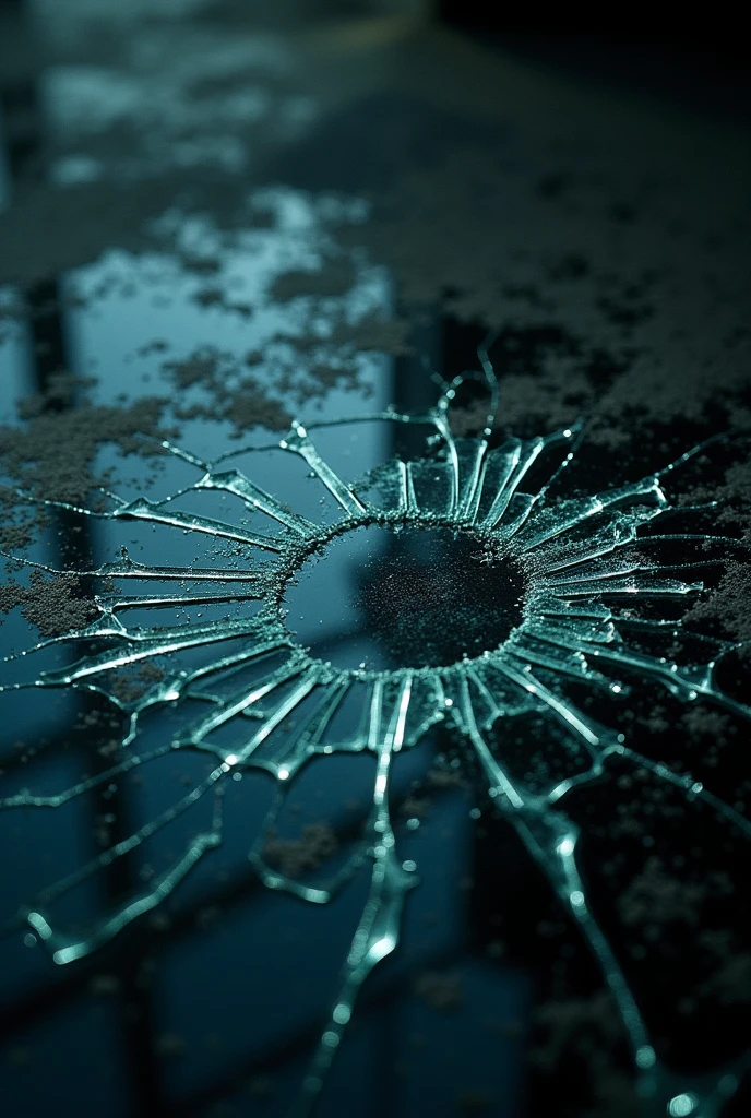 Shattered Glass: A broken mirror or window, symbolizing the destruction of trust or a fractured relationship.