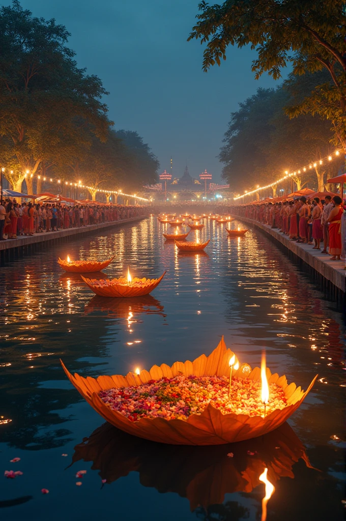 Loy Krathong on the riverside