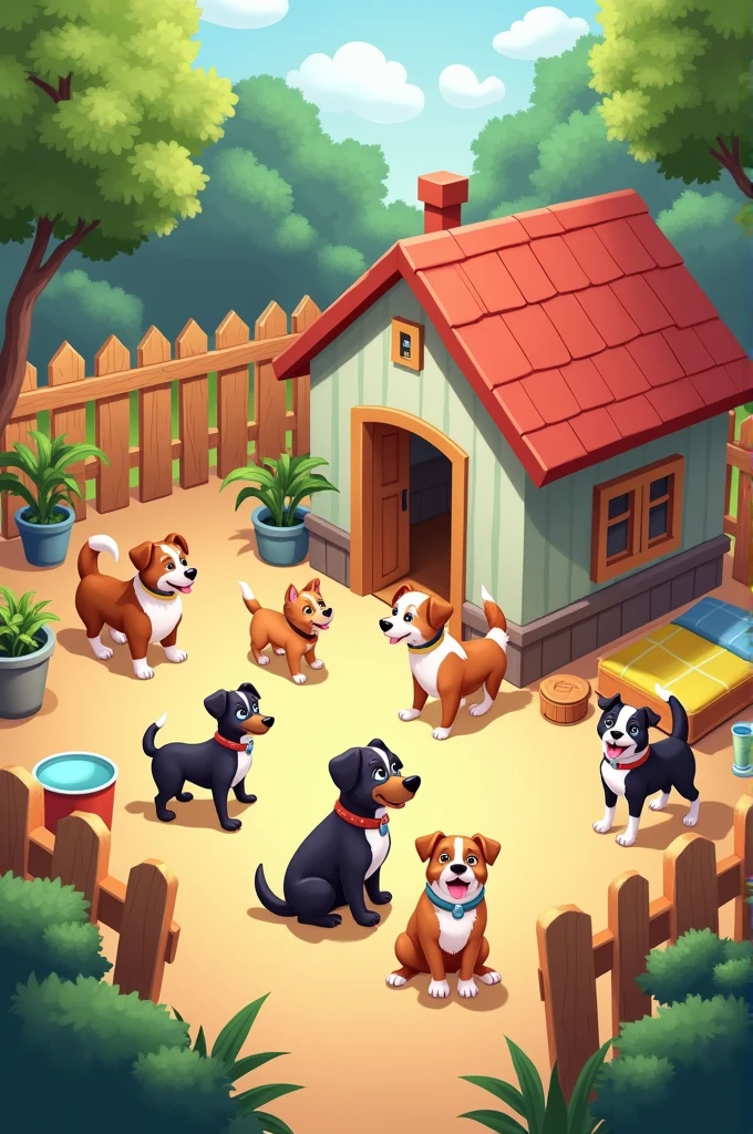 Dog shelter called "Woofy"
