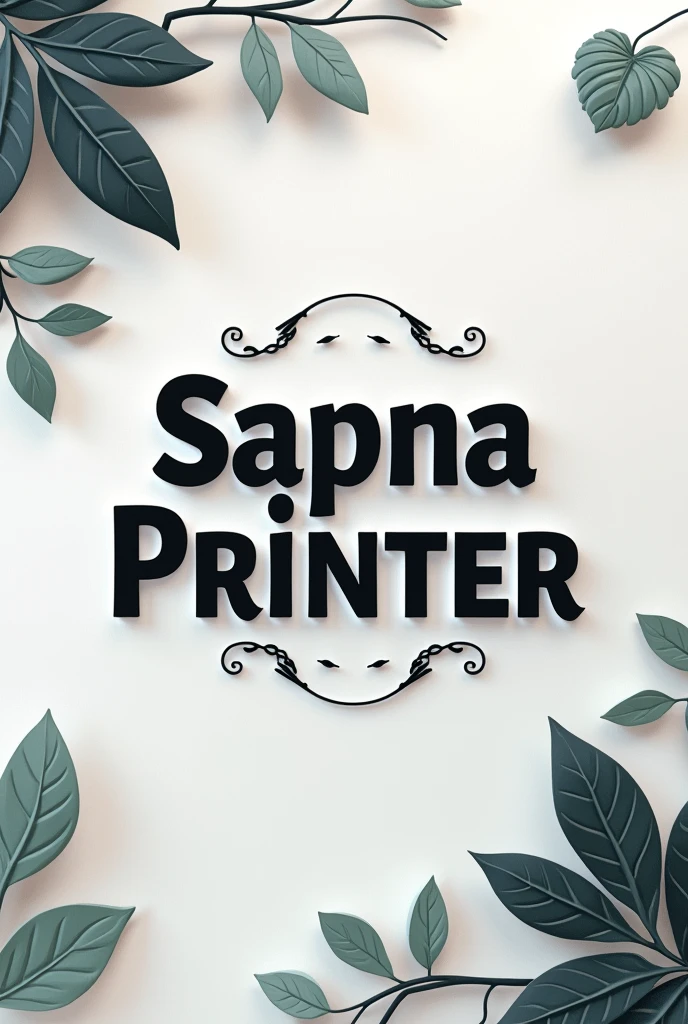 All over design for my shop name Sapna Printer Aron like a professional