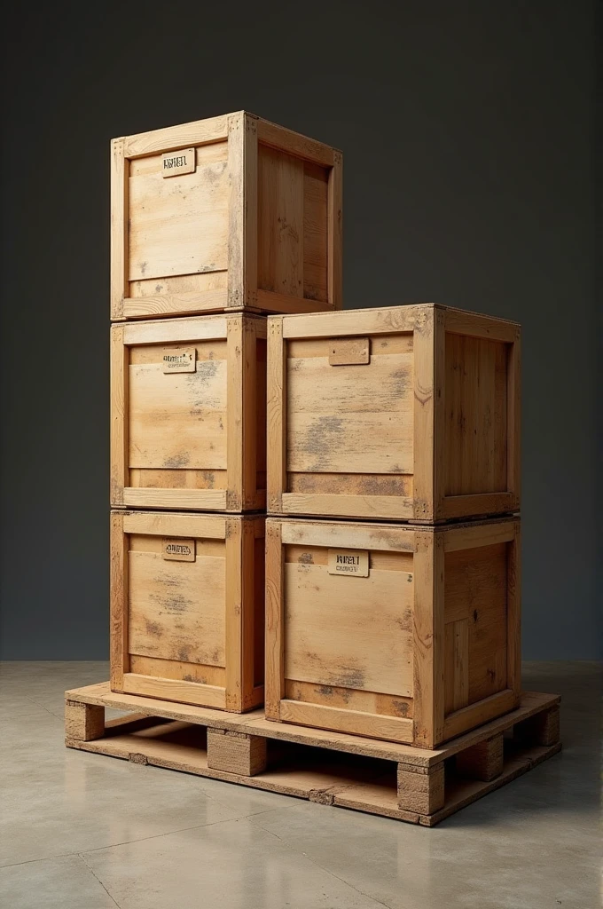 Pallet with 6-box floor