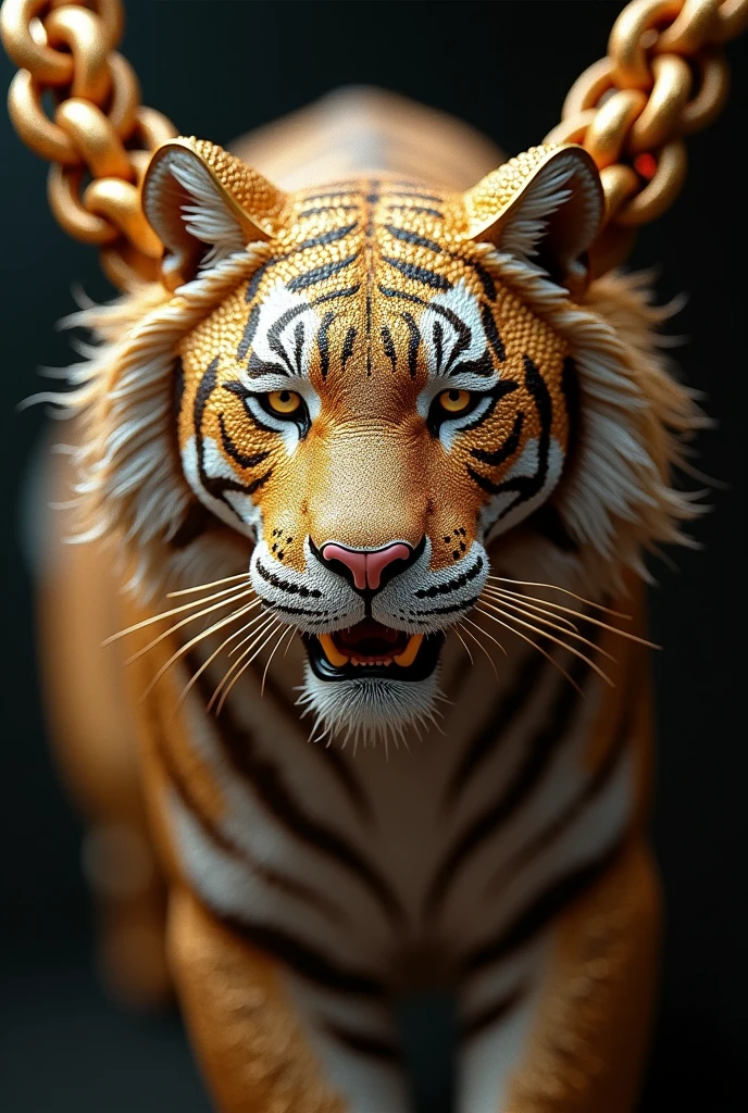 Can you mix a diamond, diamond, and gold to make a beautiful tiger chain 1 man