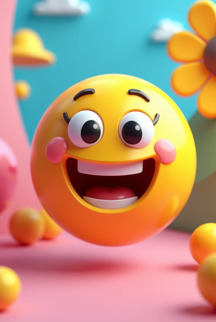 3D cartoon style，Emoji Style HD，Smiley Face