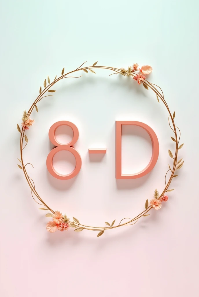 Make a round picture and write in the middle in large font "8-D" and from above " Seytek STEM" in small print. and make a round frame around it without pictures. Decorate beautifully, stylish and use pastel colors.