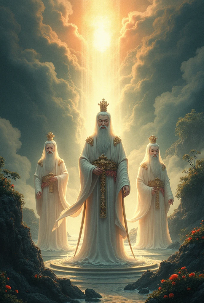 Ancient Japanese Gods　Light pours down　Dignity　