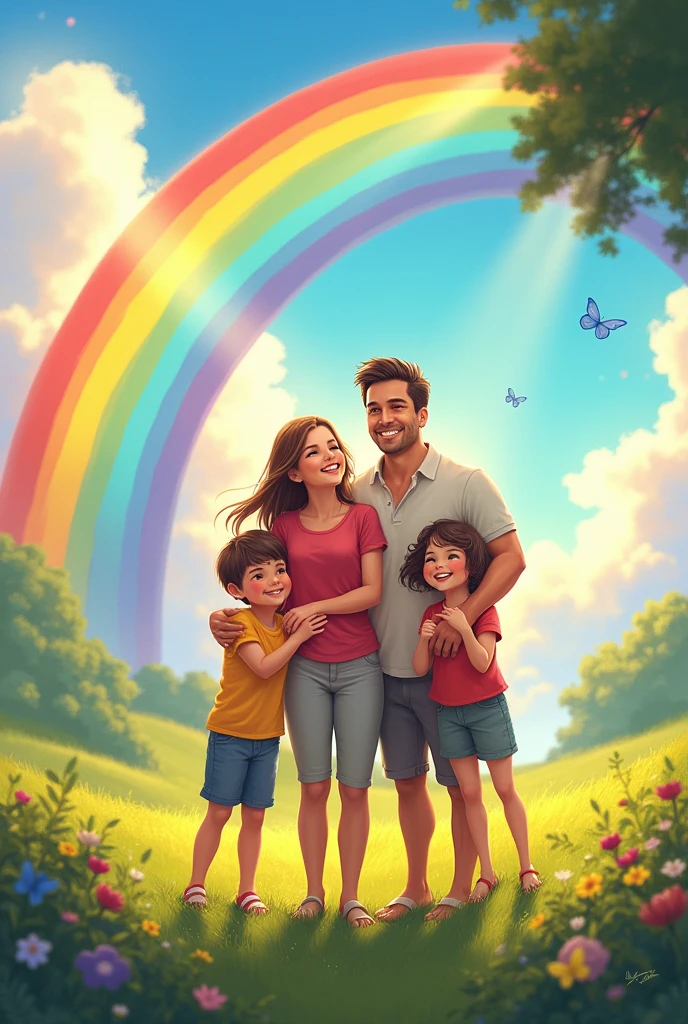 happy family rainbow rainbow