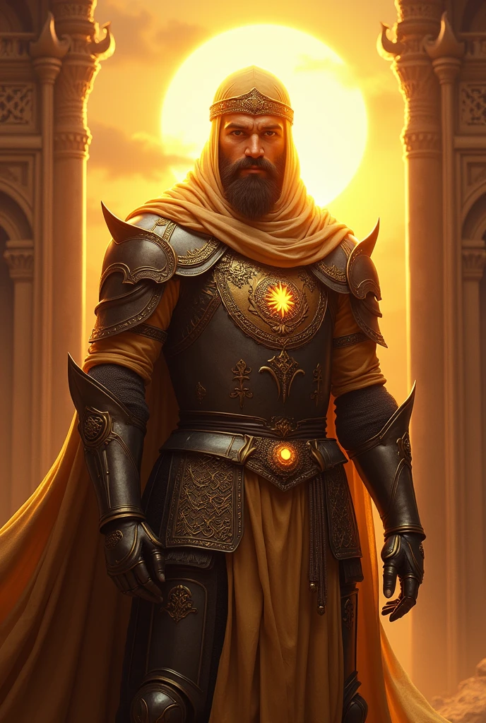 A MUSLIM BRAVE KNIGHT
Face should be replaced as Bright as sun