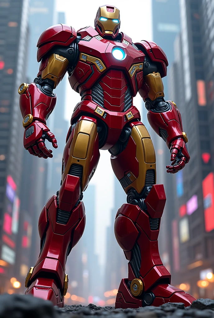 Gian iron man mecha suit