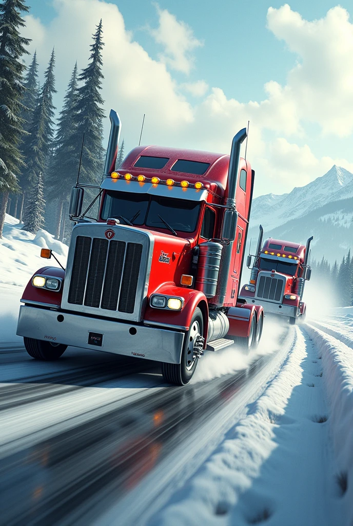 Racing between canadian truck