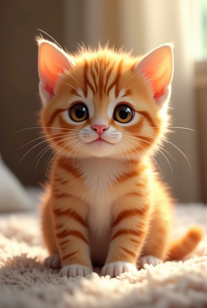 An orange baby cat This little bandit just couldn't resist