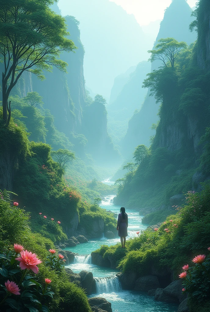 You washed in Asia, pure untouched nature , with fantasy elements