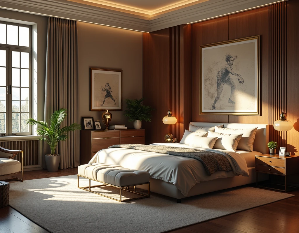 We need an image of Ronaldo's bed room