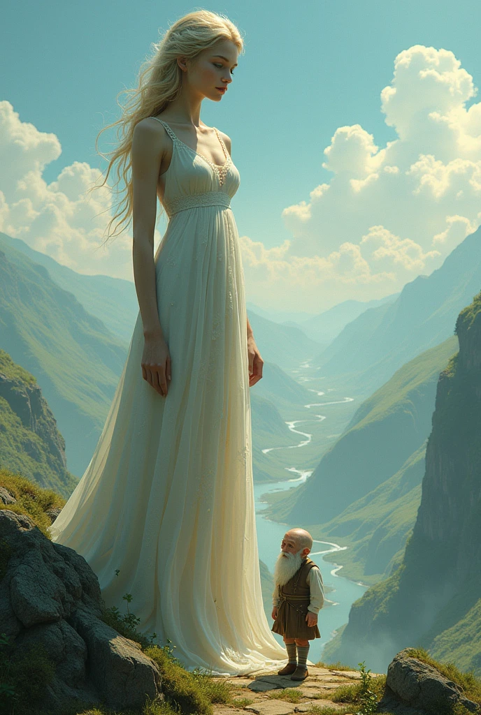 The giant girl and the dwarf