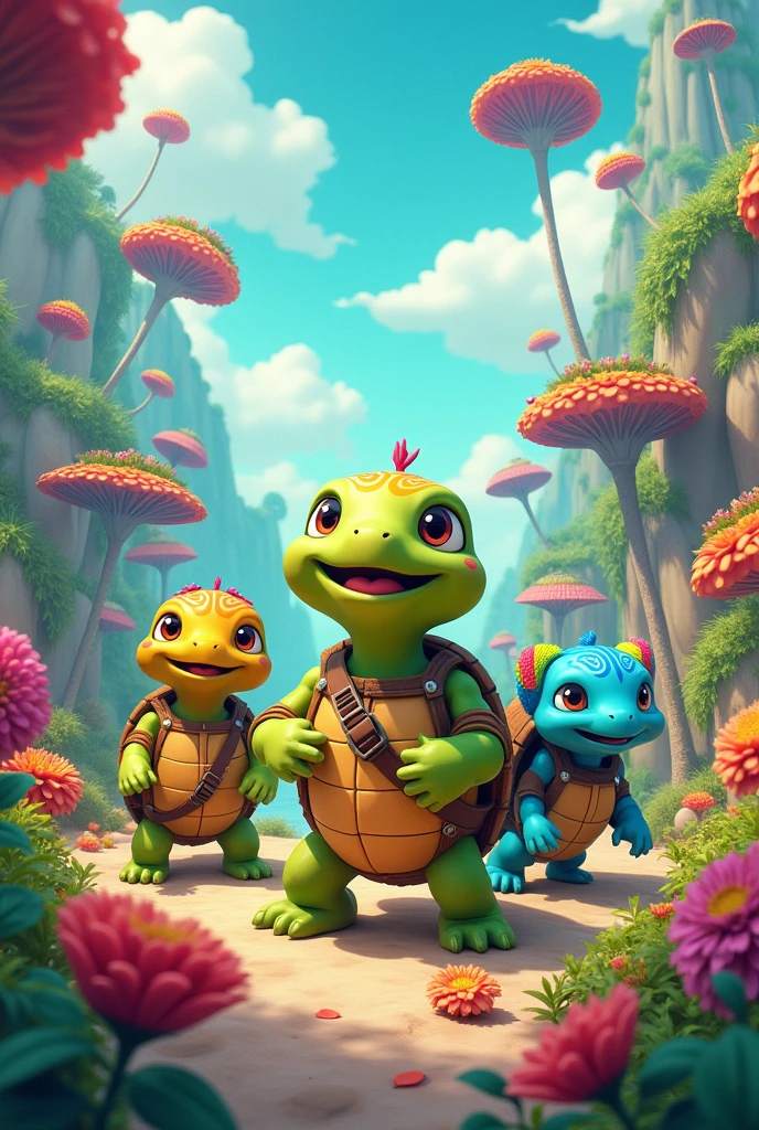 Turtles cartoon