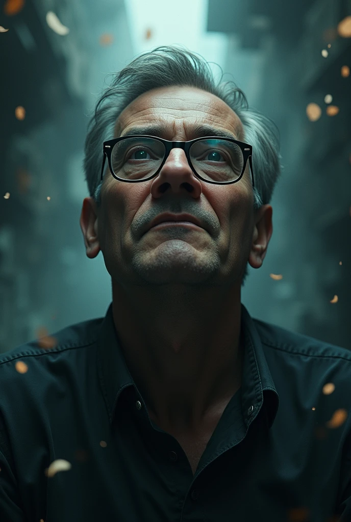 personal mental warfare man with glasses