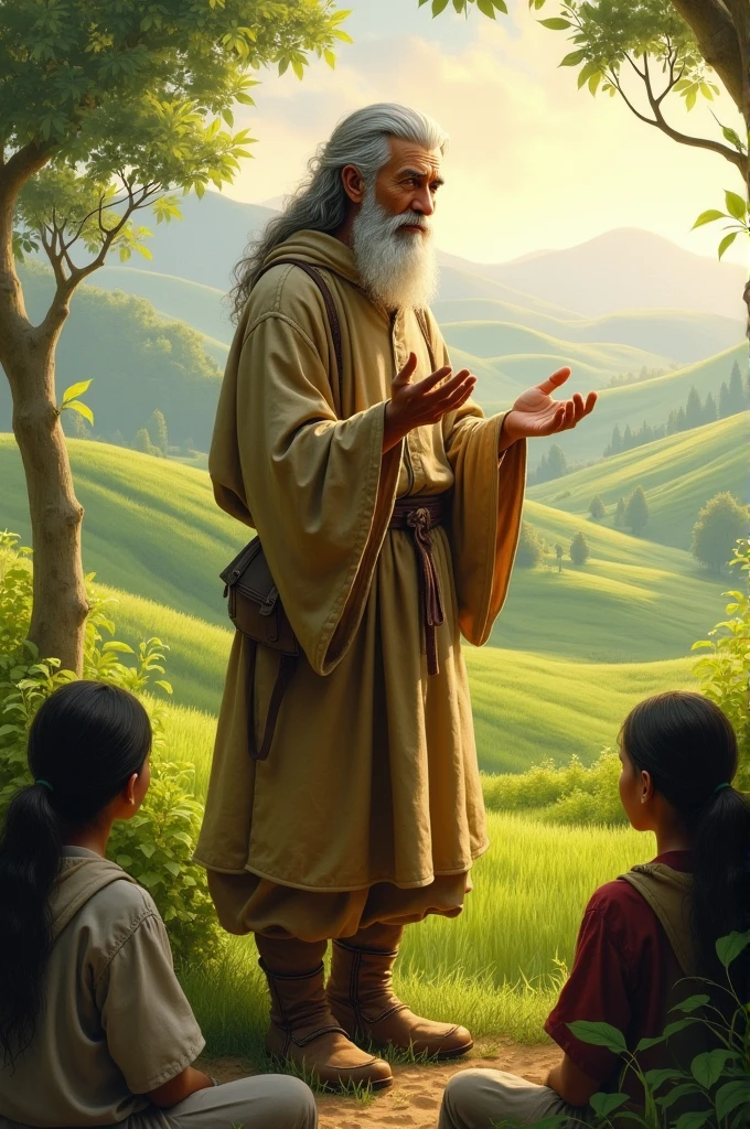Sage with farmer