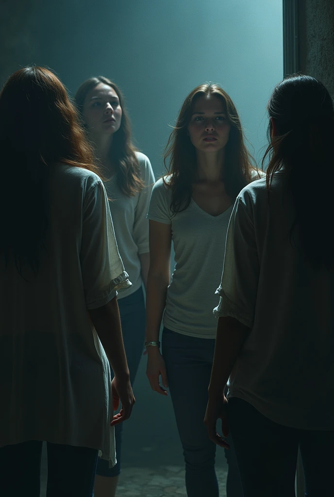 3 Sarah and 2 tom,
But then, just as suddenly as it began, the scratching stops. The group remains frozen in place, waiting to see if the creature will return. Minutes pass, but the night remains silent. Finally, Sarah exhales, realizing she’s been holding her breath.