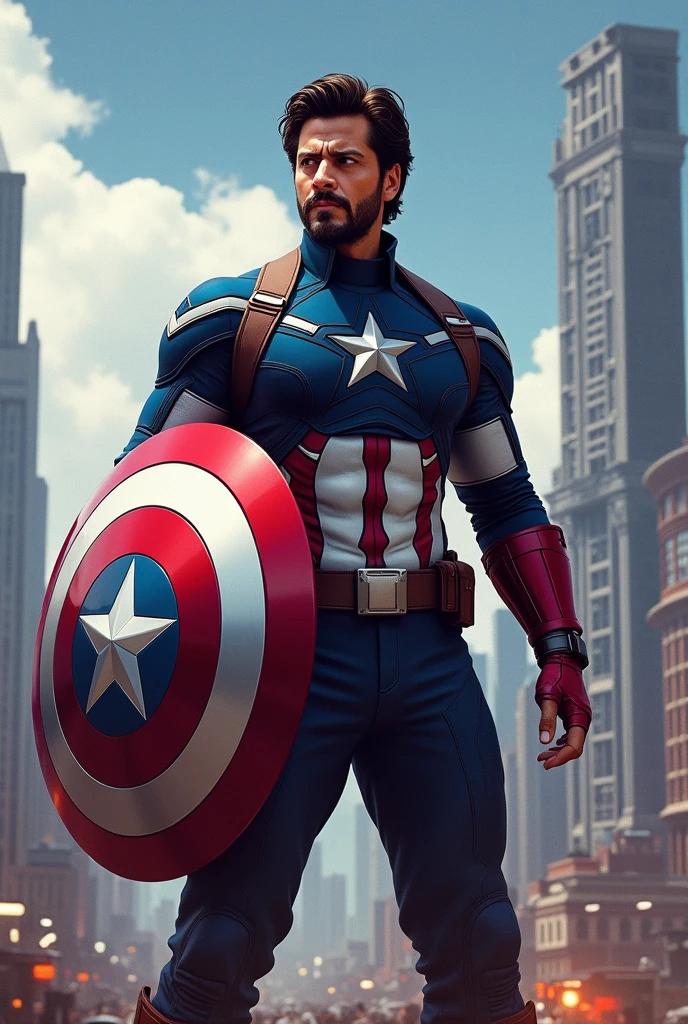 Shahrukh khan as a captain America