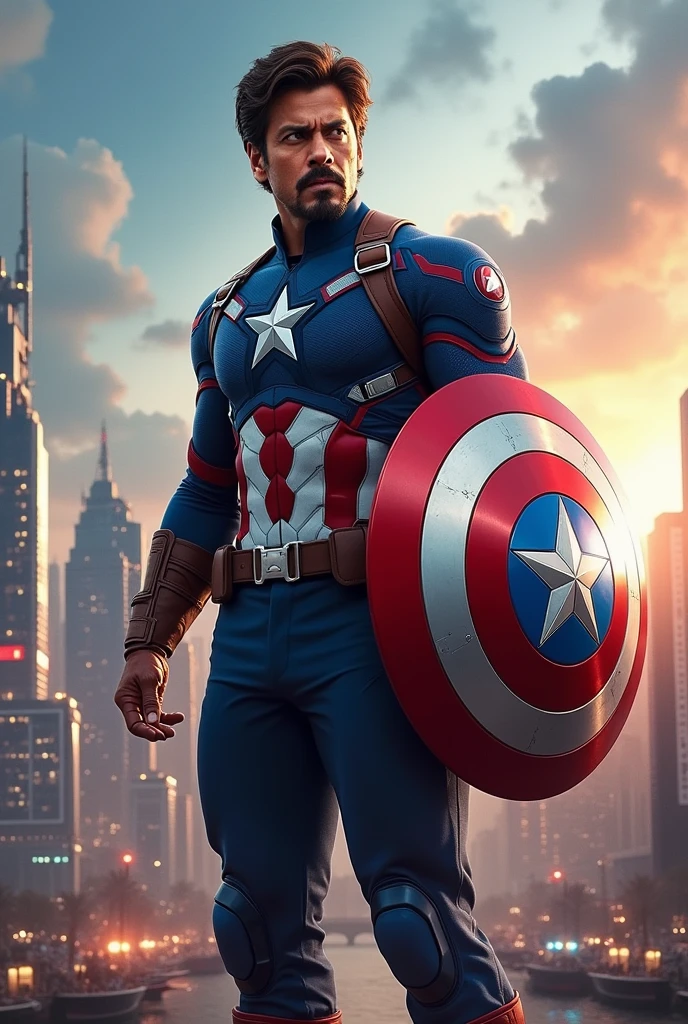Shahrukh khan as a captain America
