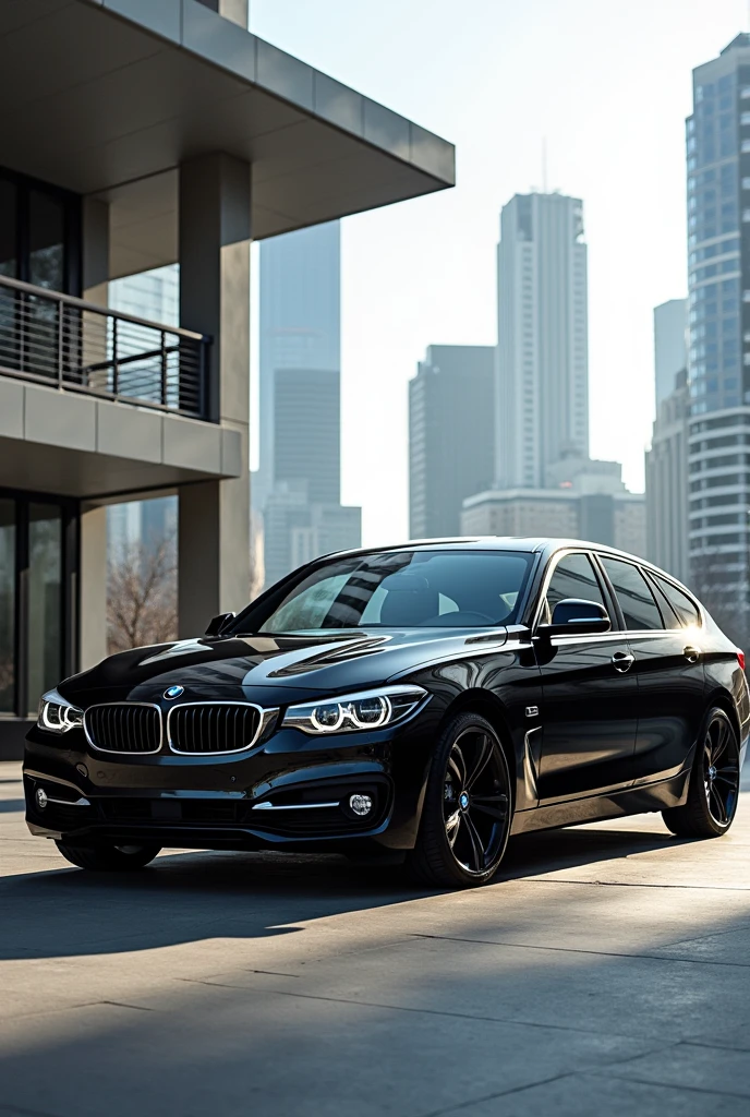 A 2014 bmw 318d series gran turismo black black rim
