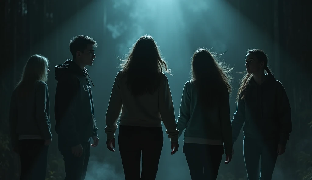 3 Sarah and 2 tom,
But then, just as suddenly as it began, the scratching stops. The group remains frozen in place, waiting to see if the creature will return. Minutes pass, but the night remains silent. Finally, Sarah exhales, realizing she’s been holding her breath.