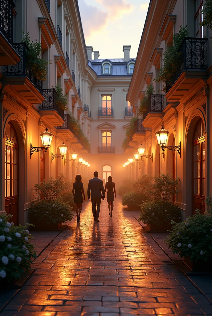 Courtyards of Saint Petersburg. evening, magic, Shine, summer, realistically