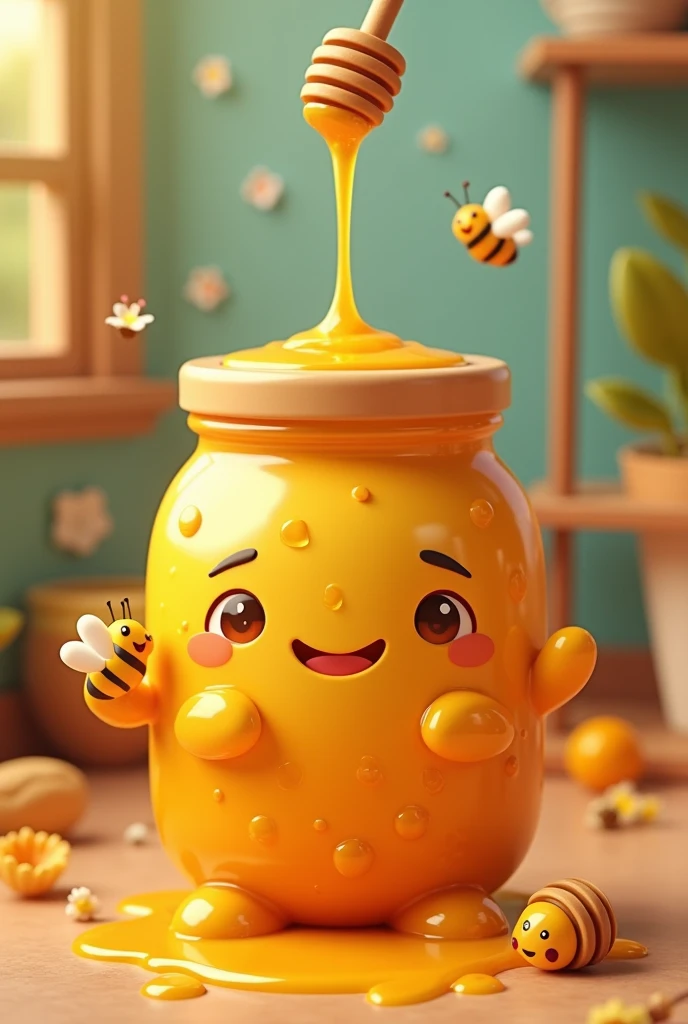 Honey 3d cartoon