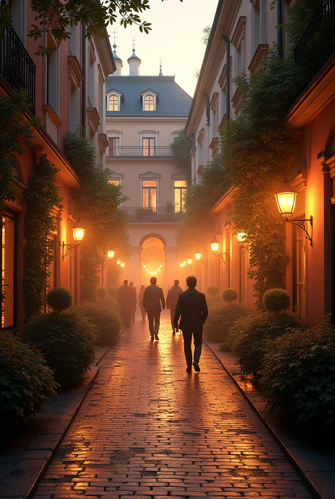 Courtyards of Saint Petersburg. evening, magic, Shine, summer, realistically