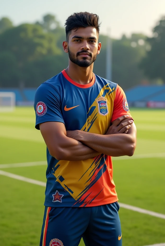 Shahil name cricket t shirt wearing player