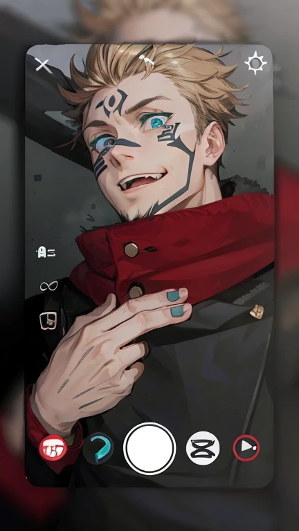 black fingerless gloves, black hair, boy, blue-green eyes
