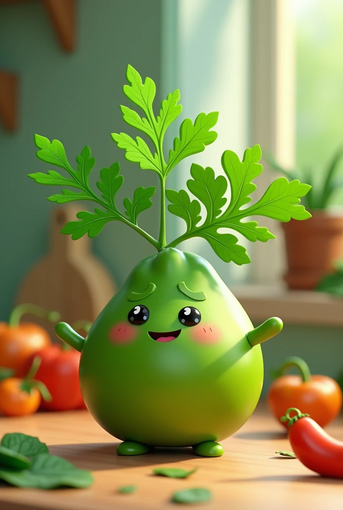 Coriander 3d cartoon