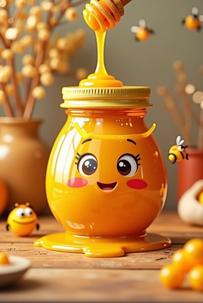 Honey 3d cartoon