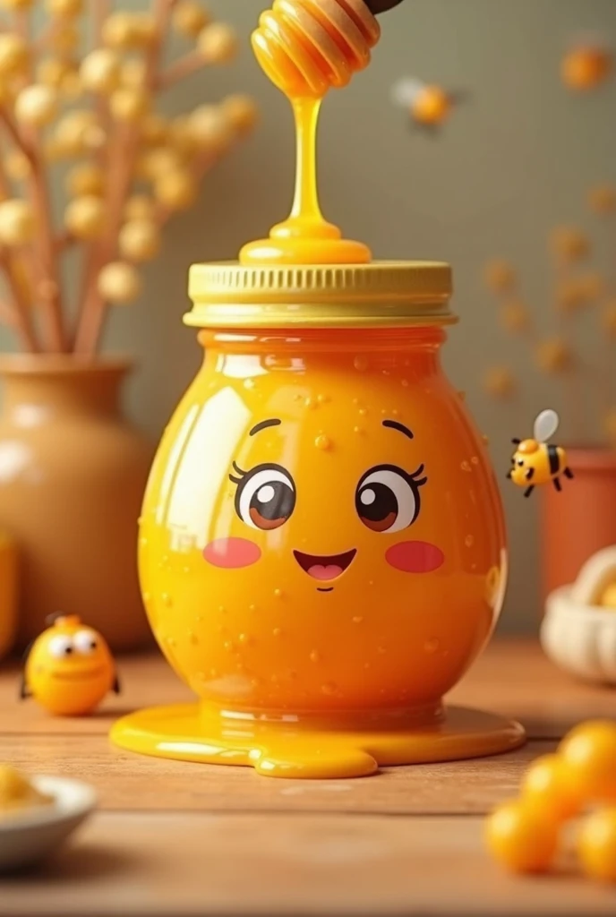 Honey 3d cartoon